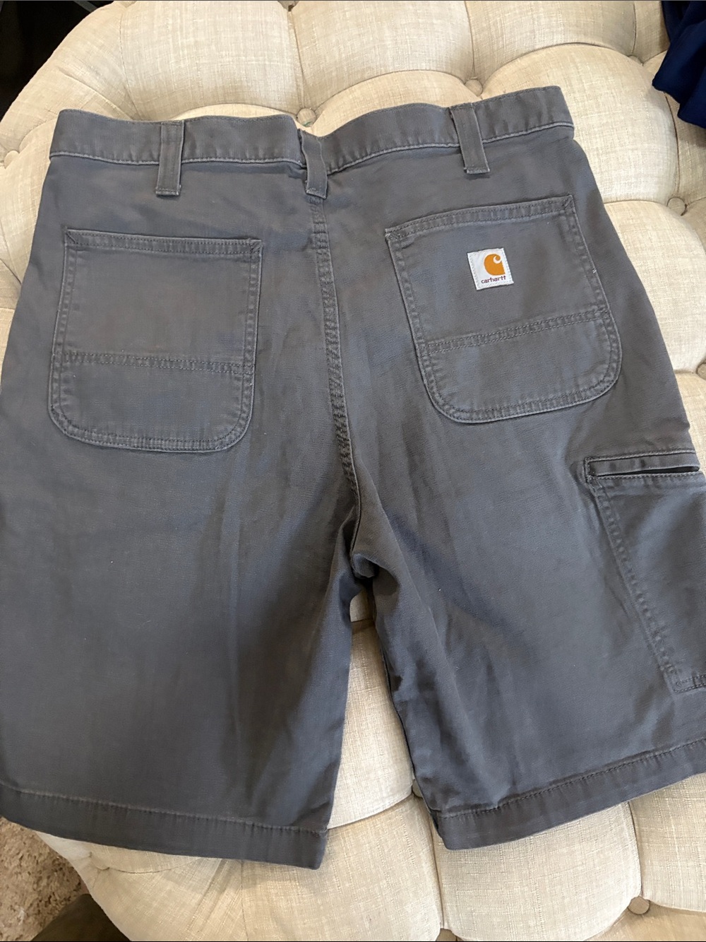 Carhartt Men's Flat Front Work Shorts - Charcoal Gray